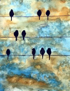 Birds on a wire